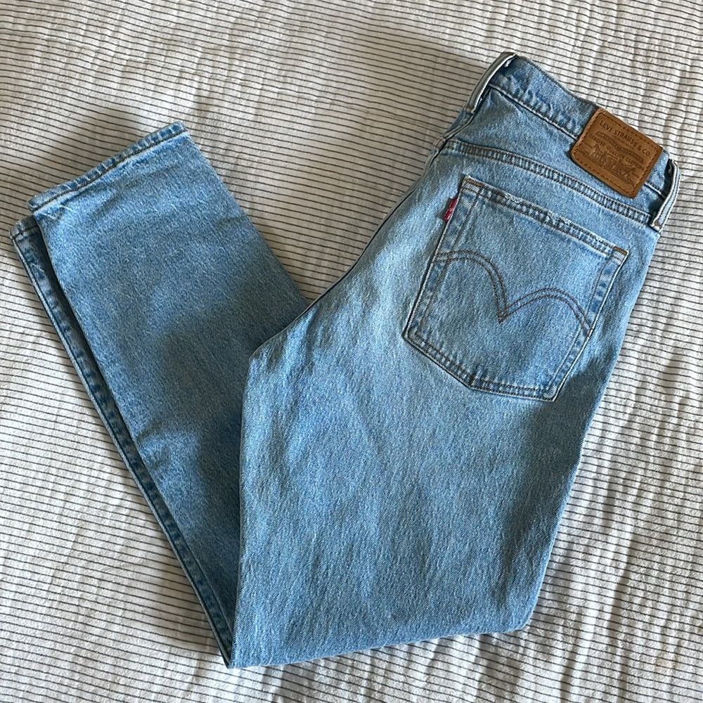 Levi's Wedgie Light Blue High Rise Jeans